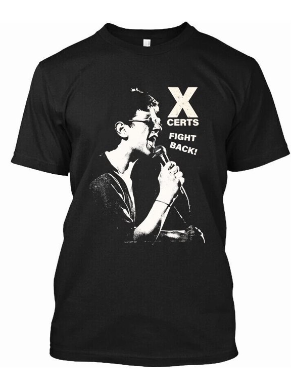 CLASSIC NEW POPULAR! The X-Certs Fight Back English Music Graphic T-Shirt Size S-4XL