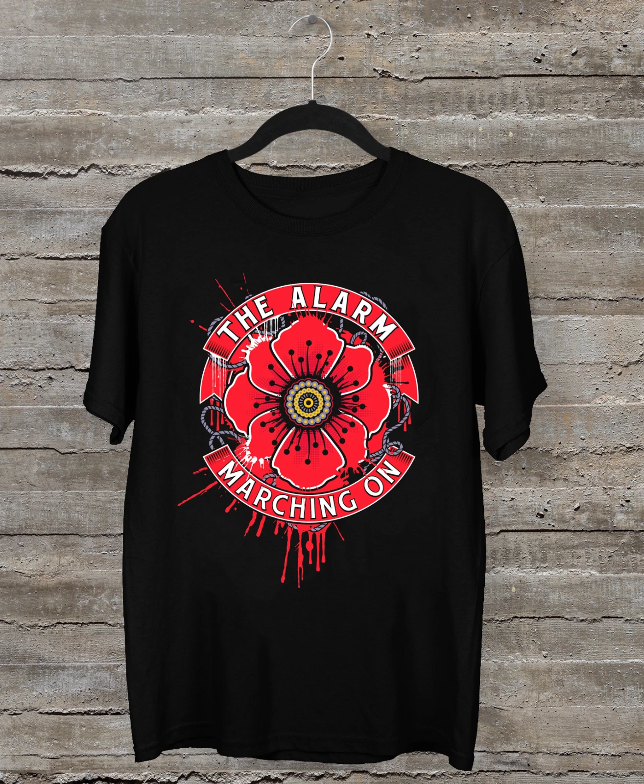 CLASSIC NEW The Alarm Band Logo Classic Black All Size T-Shirt AC1141 ...