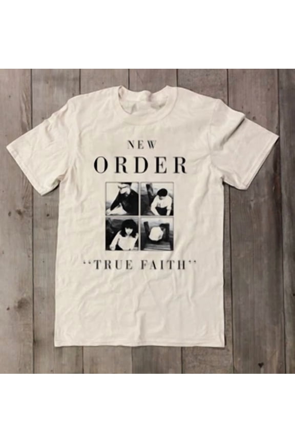 CLASSIC New Order Band True Faith Album White Tee Unisex T-Shirt All Size