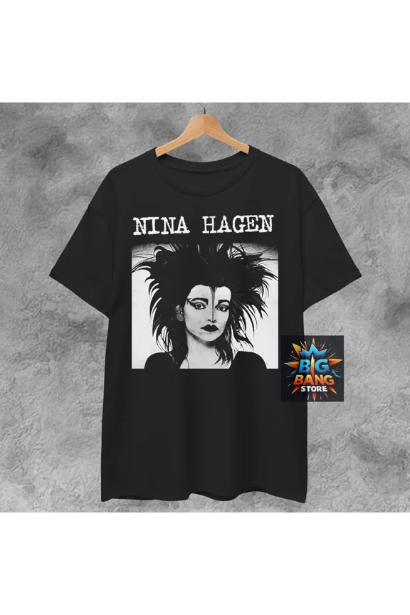 CLASSIC Nina Hagen Goth music short or long sleeve t shirt slits punk, Unisex Shirt