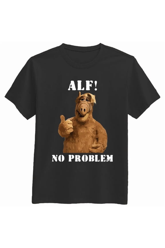 CLASSIC No Problem Alf 80s Tv Show Alien Funny T-shirt Tee Gift New