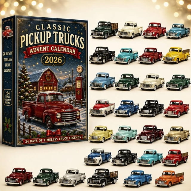CLASSIC PICKUP TRUCKS ADVENT CALENDAR Vehicle Advent Calendar ...