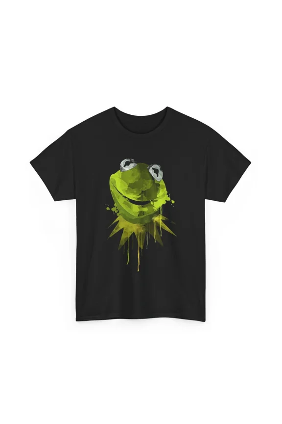 CLASSIC Playful Kermit Expression Tee, Cool Graphic T-Shirt, Animal Lover Gift