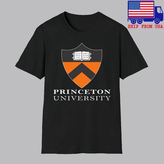 CLASSIC Princeton University College Men's Black T-shirt Size S-5XL