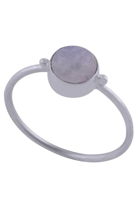 CLASSIC RAWA WORK AROUND RAINBOW ROUND SHAPE 925 STERLING SOLID SILVER RING