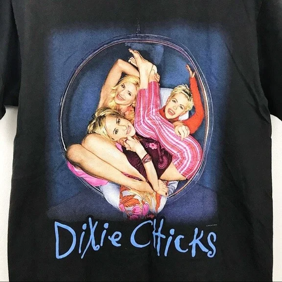 CLASSIC Rare Dixie Chicks Band Vintage Tee Shirt 90s Black All size Unisex AC093