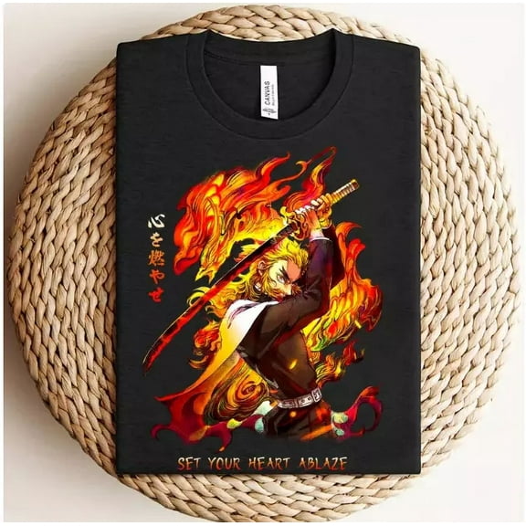 CLASSIC Rengoku Shirt, Demon Slay Shirt, Anime Shirt Man, Gift For Him, Gift For Her, Re