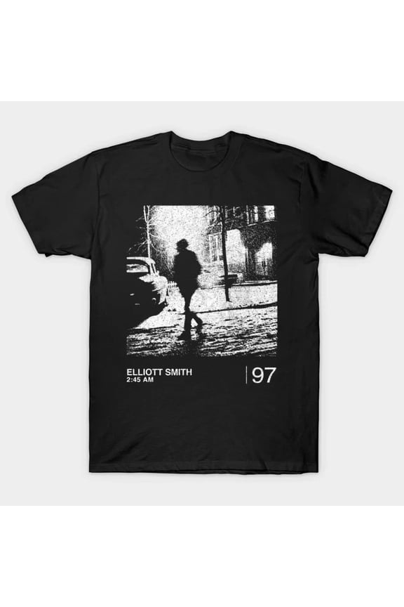 CLASSIC Retro 2h45 Elliot Smith Shirt Short Sleeve Black Unisex Men S-234XL NE976