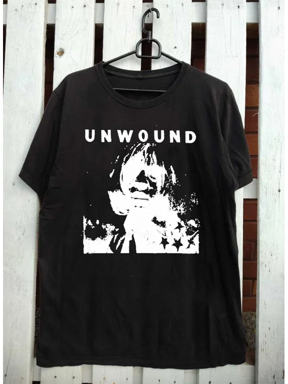 CLASSIC Retro Unwound T-Shirt Short Sleeve Cotton Black All Size Shirt AL14