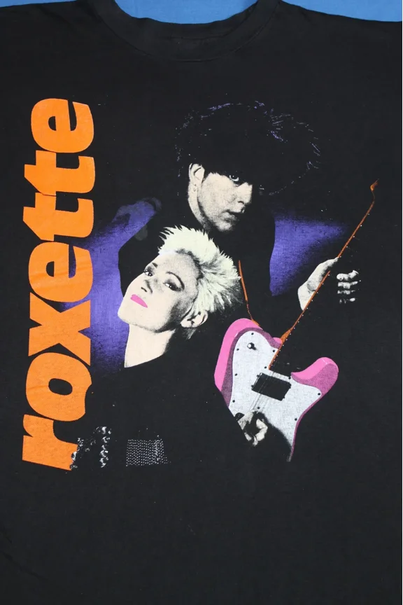 CLASSIC Roxette Swedish pop rock T-shirt Black Unisex Cotton All Sizes S-5XL 1F1629