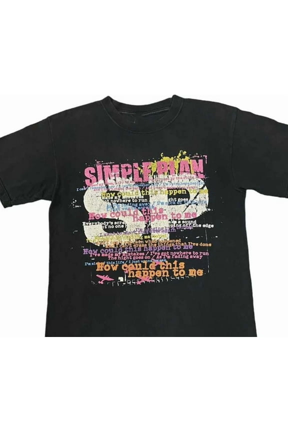 CLASSIC Simple Plan Anvil Blue Bar Emo Night Band Tees MC1002