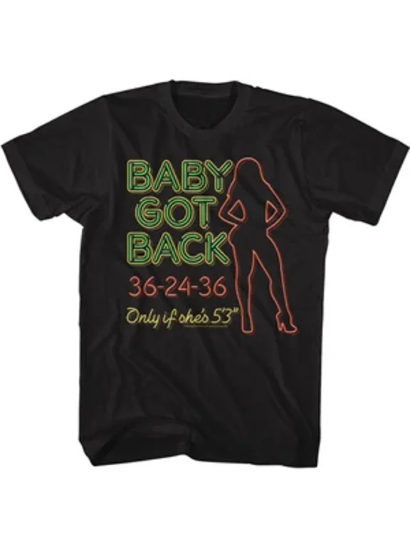 CLASSIC Sir Mix A Lot - Neon Got Back T-Shirt - Black