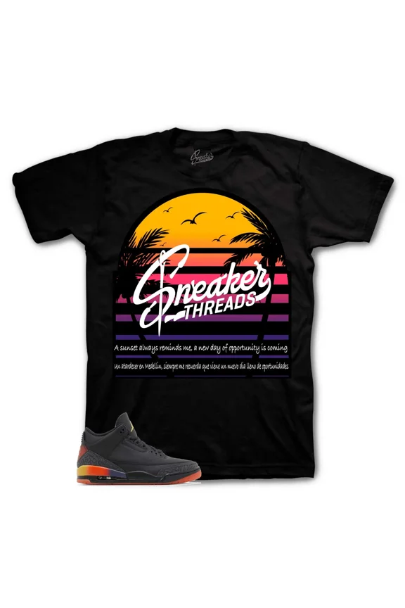 CLASSIC Sneaker Tees Match Retro 3 Rio - Sunset T-shirt