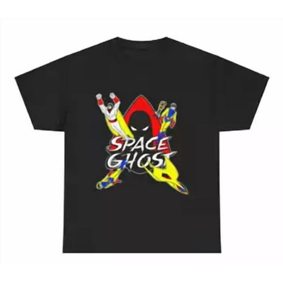 CLASSIC Space Ghost cartoon T-shirt Black Unisex all sizes S-5XL