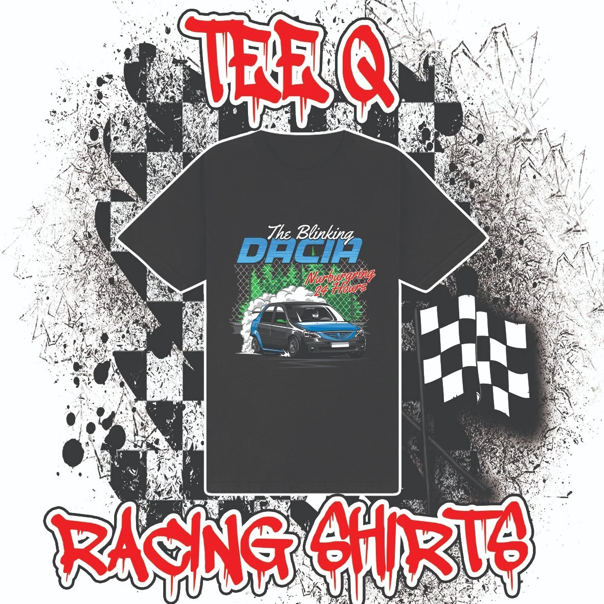 CLASSIC The Blinking Dacia Black Tee ~ 100% Australian Cotton - Walmart.com