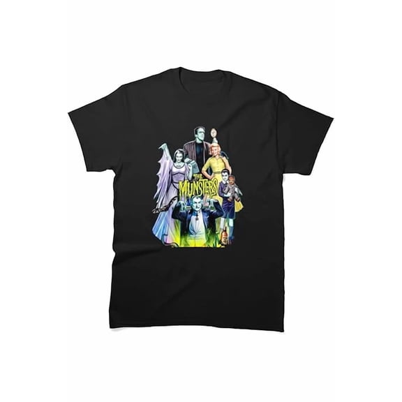 CLASSIC The Munsters Normal Family Licensed Adult T-Shirt Size S-5XL