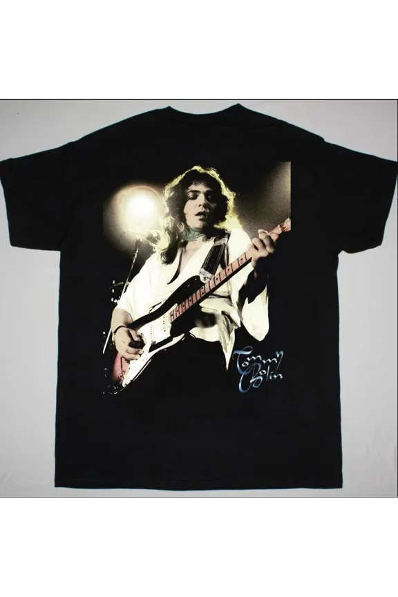 CLASSIC Tommy Bolin Concert black tee Unisex Adult T-shirt All Size BS041