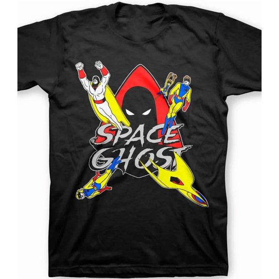 CLASSIC VTG Space Ghost cartoon T-shirt Black Unisex all sizes S-5Xl