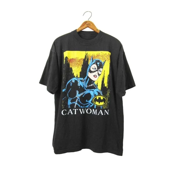 CLASSIC Vintage 90s Catwoman Comic T-shirt Unisex Cotton All sizes S -4XL NE555