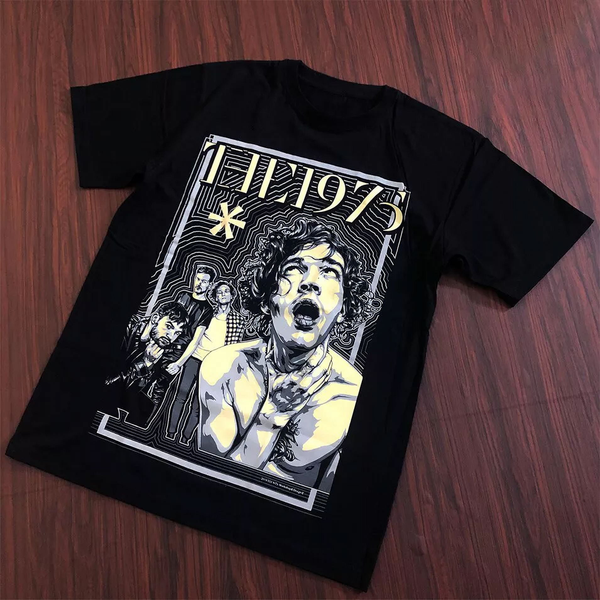 CLASSIC Vintage In Concert The 1975 Band Shirt Short Sleeve Black — free download