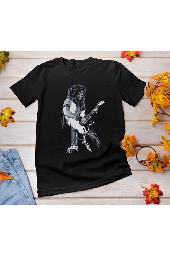 CLASSIC Vintage Jake E Lee Concert Signed Men T-shirt Black Tee All Sizes S-5XL