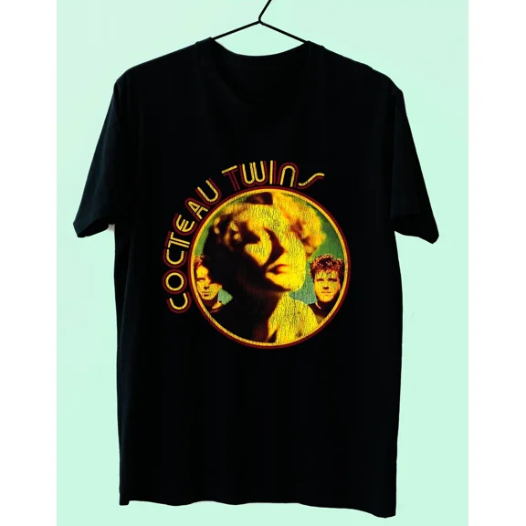 CLASSIC Vtg Cocteau Twins For Fans Band Heavy Cotton Black Full Size Unisex Shirt CS102