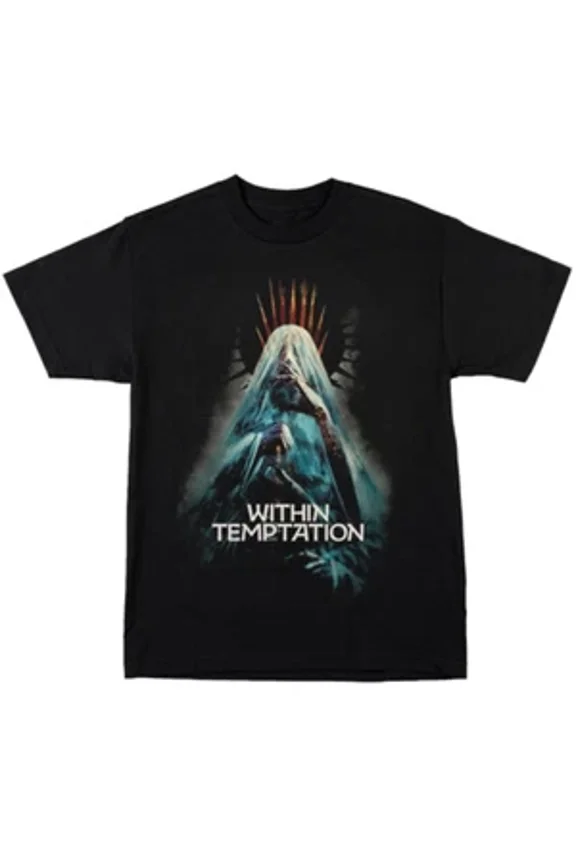 CLASSIC Vtg WITHIN TEMPTATION Band Cotton Black All Size Unisex Shirt