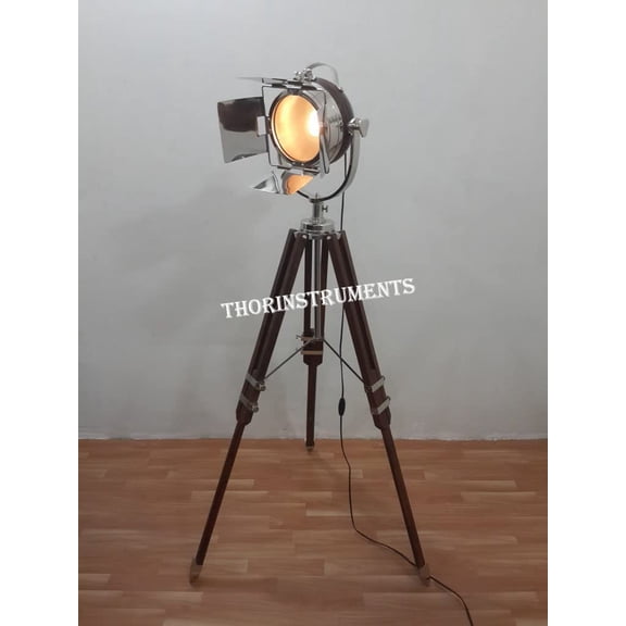 CLASSICAL DESIGNER MARINE CHROME SPOT LIGHT WITH TRIPOD STAND For LIVING ROOM