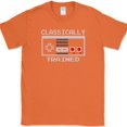thumbnail image 1 of CLASSICALLY TRAINED T-Shirt Funny Video Gaming Gamer Graphic Tee - Orange, 3XL, 1 of 1