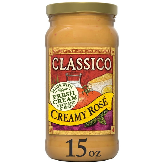 Classico Creamy Rosé Pasta Sauce, 15 oz Jar