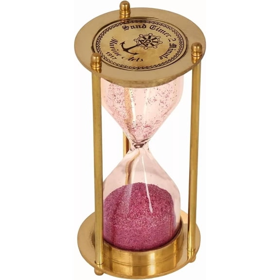 CLASSICO TRADING COMPANY Classic Sand Timer for Desk, Study, Games & Decor  1/3/5 Minute Hourglass