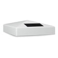thumbnail image 1 of Classy Caps Pyramid Solar Post Cap - Fits 5"x5" Posts - White Vinyl (PVC), 1 of 7