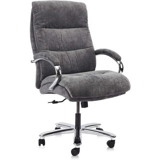 CLATINA Ergonomic Big Tall Executive Office Chair with Upholstered Swivel 400lbs High Capacity Adjustable Height Thick P