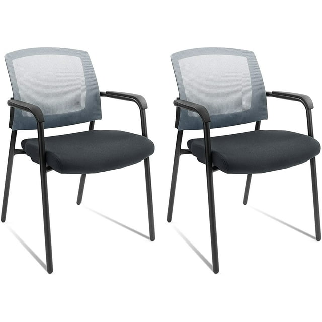 CLATINA Office Reception Guest Chair Mesh Back Stacking with Ergonomic