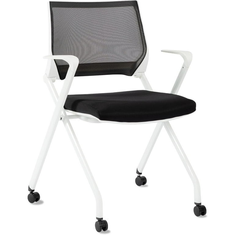 Stackable Office Guest Chair With Wheels Modern Conference