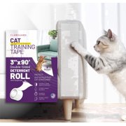 CLAWGUARD Cat Scratch Furniture Protector Tape Dispenser, Clear Anti-Scratch Tape for Couch and Furniture, Pet Scratch Deterrent Roll (XL)