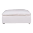 thumbnail image 1 of Moe's Home Collection Clay Ottoman Livesmart Fabric - Color:White-Color:White, 1 of 6