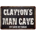 thumbnail image 1 of CLAYTON'S Man Cave Black Grunge Sign Home Decor Gift Cave Funny 208120004382, 1 of 1