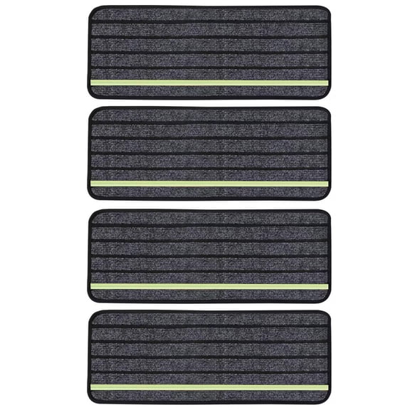 CLBDRESS 4 Pack Rv Step Covers Non-slip Reflective Stair Rugs for Outdoor Adventures
