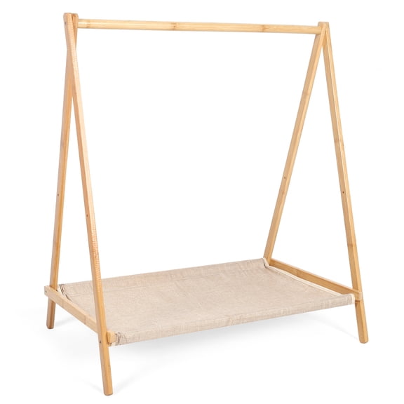 CLBDRESS Wood Clothes Rack Foldable Clothing Rack Garment Rack For Entryway And Bed Room
