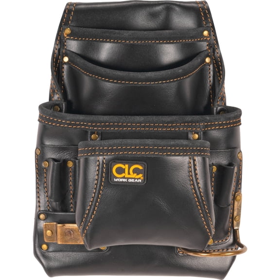 CLC 10-Pocket Leather Carpenter's Nail & Tool Bag - Single Pack
