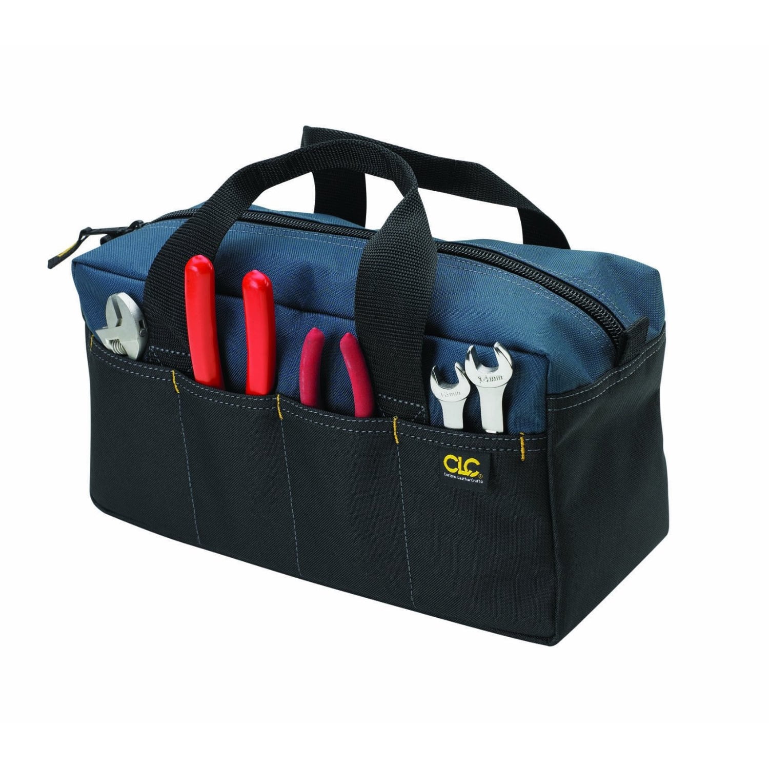 Custom Leathercraft 1116 14-Inch 16-Pocket Heavy-Duty Standard Tool Tote Bag