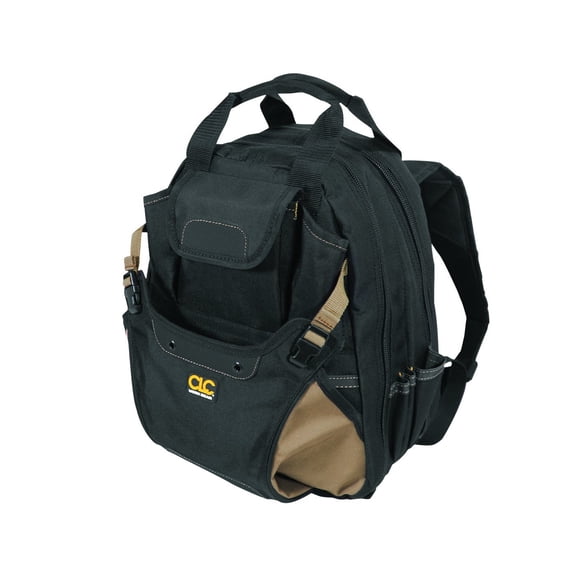 CLC Custom Leathertcraft 1134 Carpenter's Tool Backpack, 44 Pockets, Padded Back Support