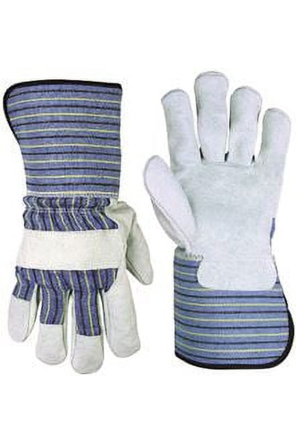 2048L Large Split Cowhide Leather Palm Work Gloves