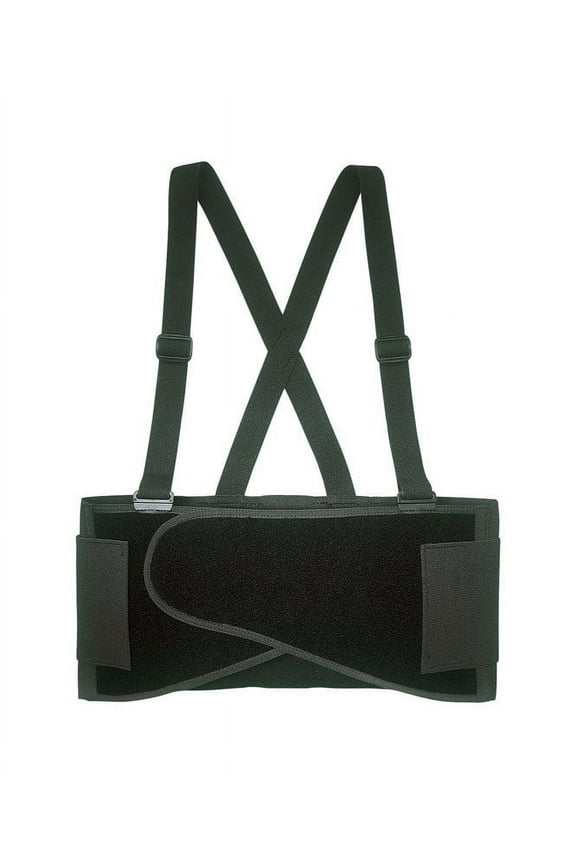 46 in. to 56 in. Elastic Back Support Belt Black XL 1 pc.