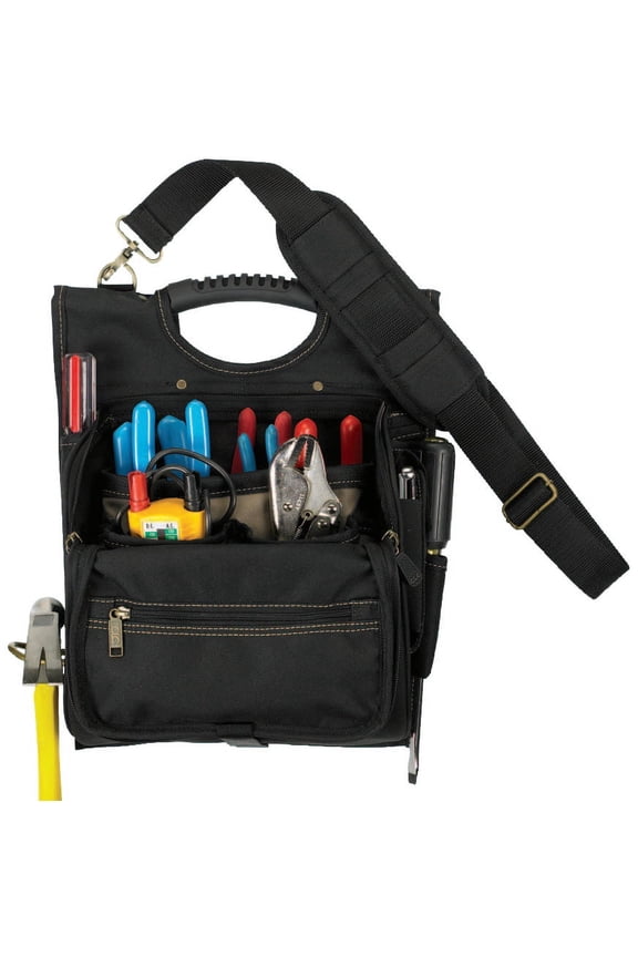 Custom Leather Craft Electrician's Tool Pouches, 21 Compartment, Polyester