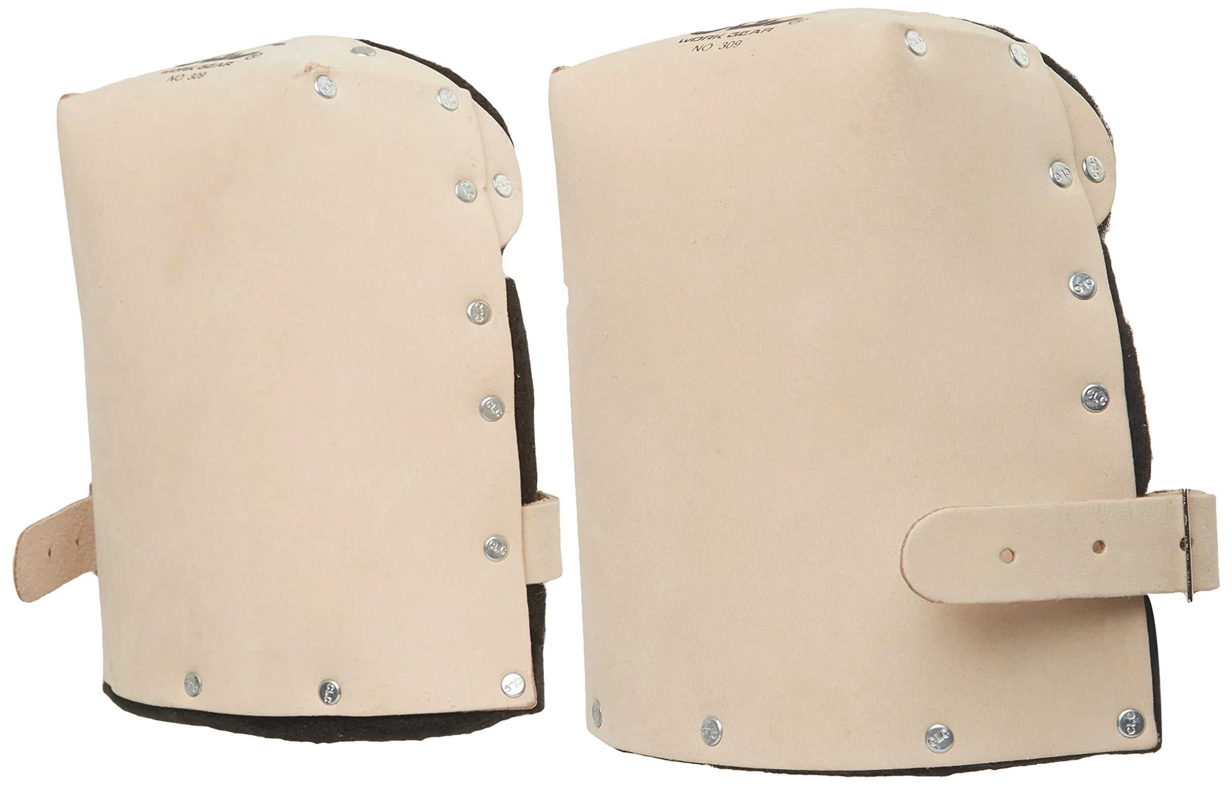CLC Custom Leather Craft Leather Kneepads, Buckle, Tan - 1 PR (201-309)