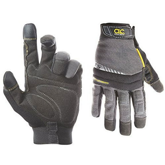 CLC Custom Leathercraft 125L Handyman Flex Grip Work Gloves, Shrink Resistant, Improved Dexterity, Tough, Stretchable, Excellent Grip