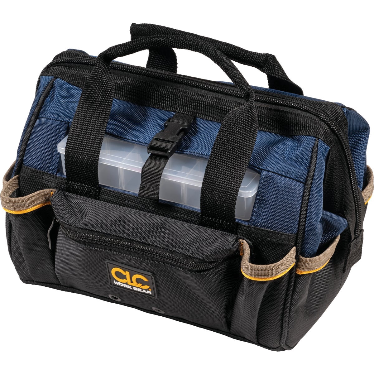 CLC Custom Leathercraft 1533 12 in.Tote Bag with Top Plastic Tray