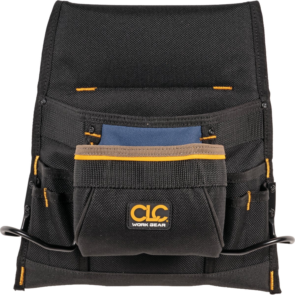 CLC Custom Leathercraft 1823 Nail and Tool Bag, Poly, 8-Pocket — Construction & DIY Use, Standard Hardware Spec